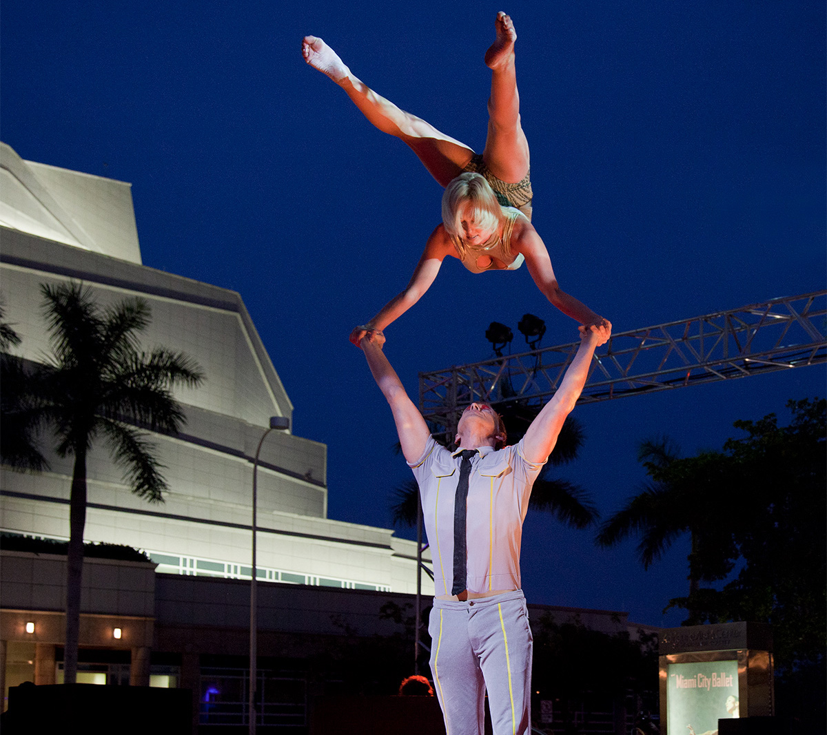 Dance performance at the Miami Adrienne Arsht Center for Performing Arts.